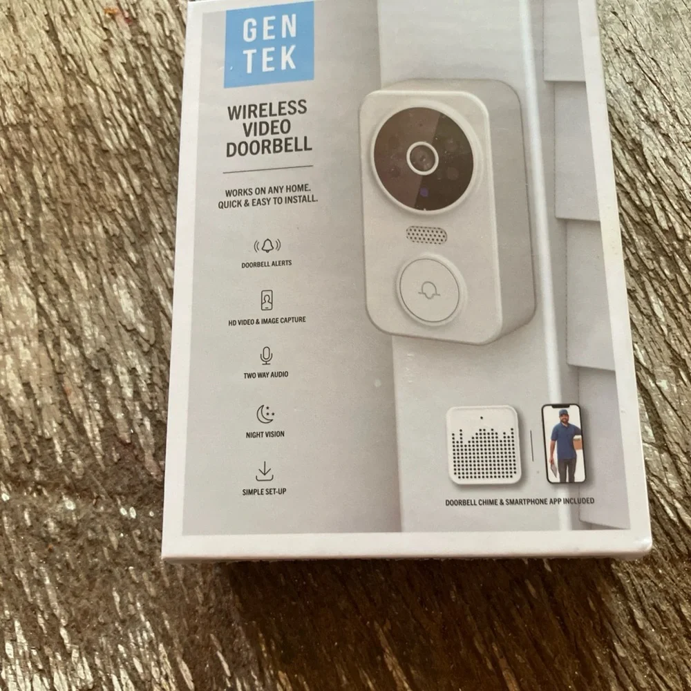 White Wireless Video Doorbell